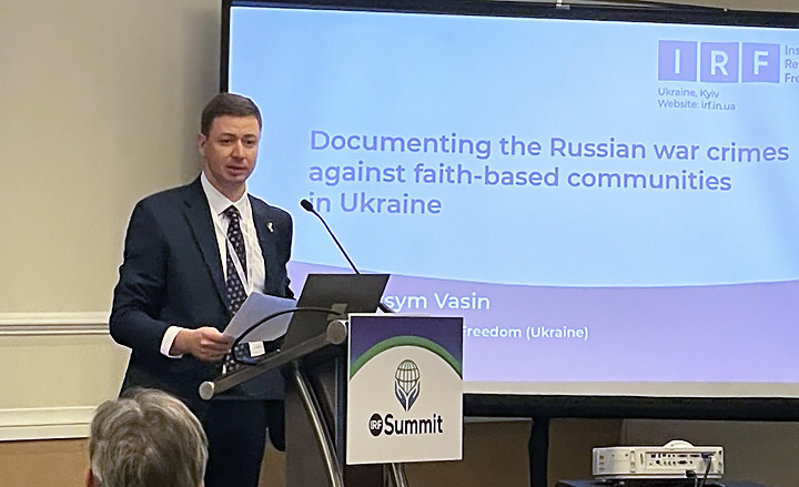 Max Vasin, Maksym Vasin, religious freedom, expert, IRF Summit, Washington DC